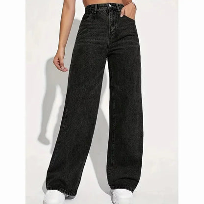 Retro High-Rise Loose Jeans