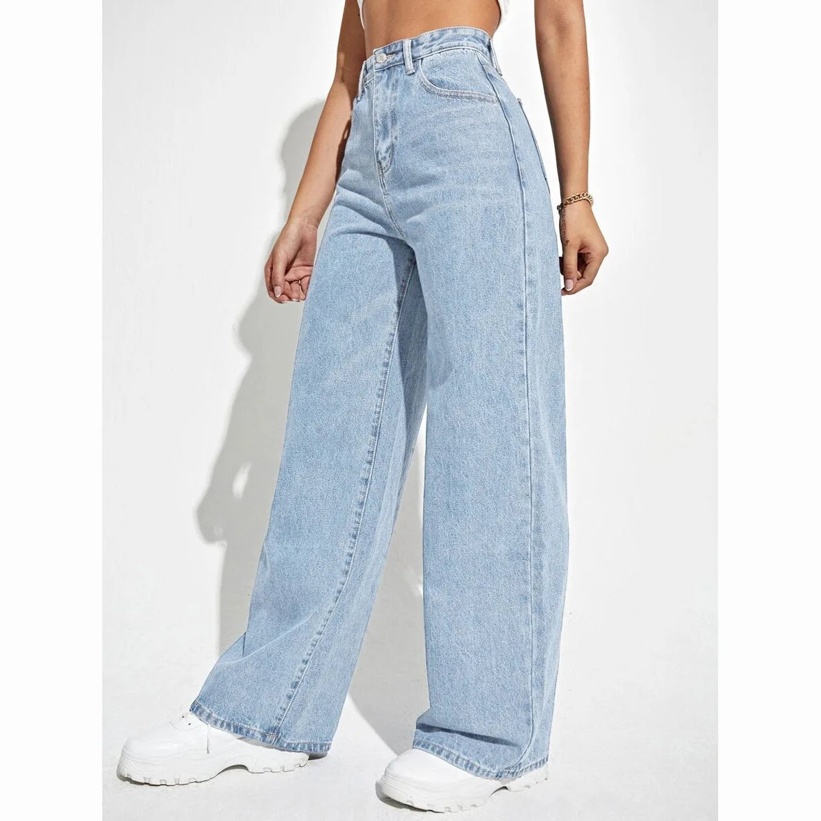Retro High-Rise Loose Jeans