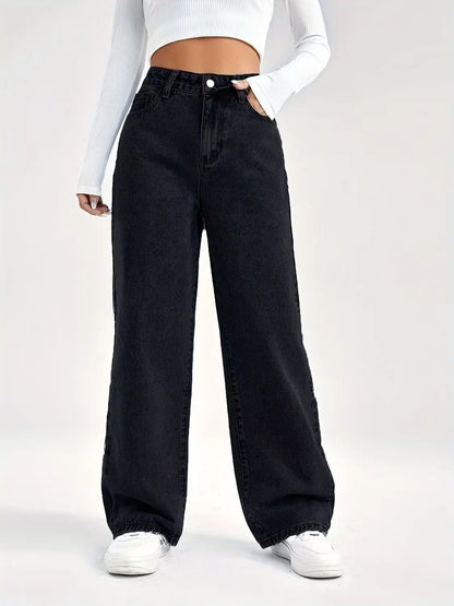 Retro High-Rise Loose Jeans