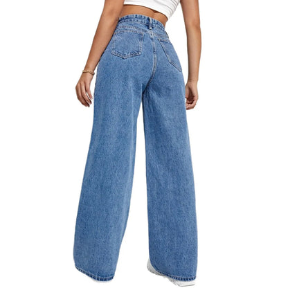 Retro High-Rise Loose Jeans