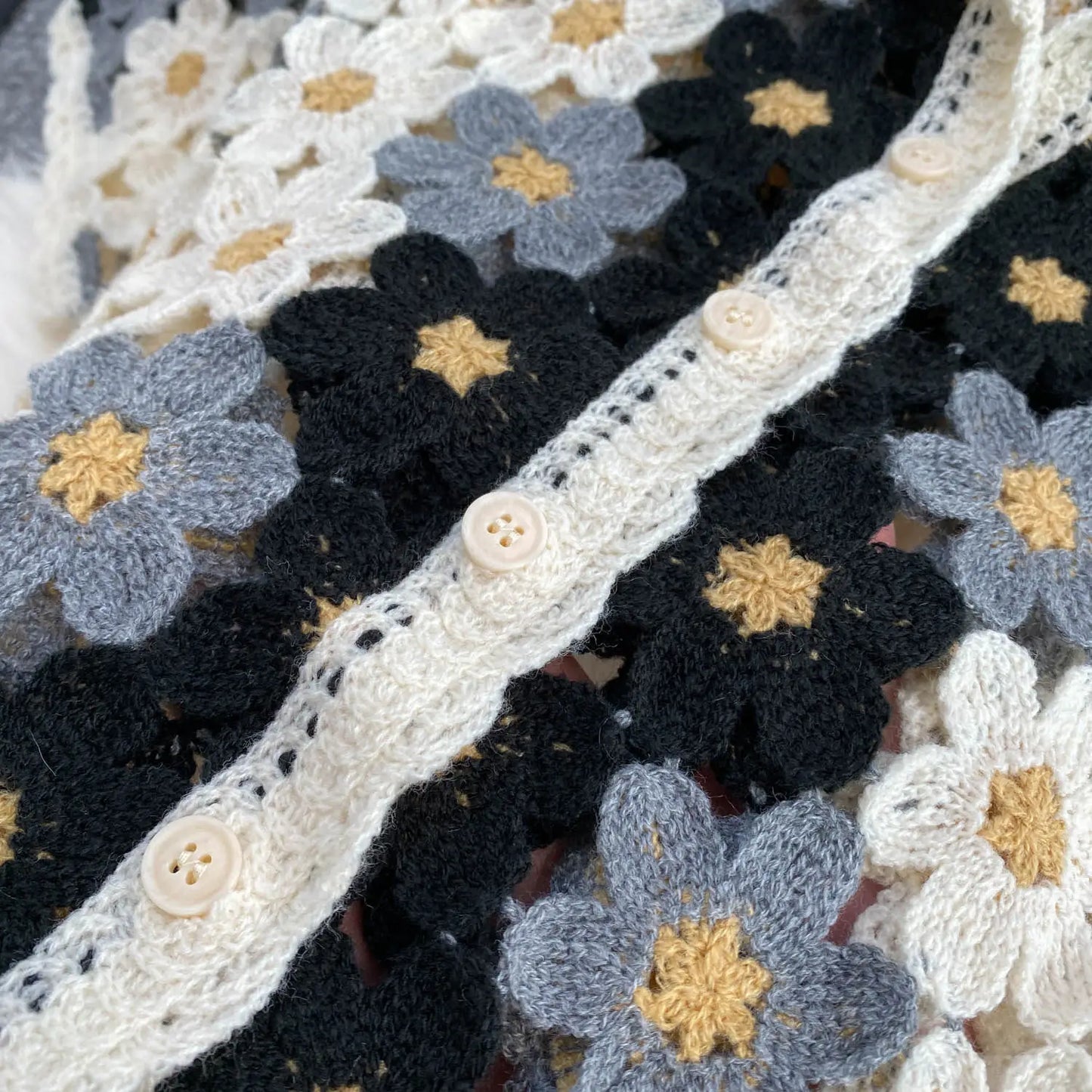 Summer Floral Crochet Shirt
