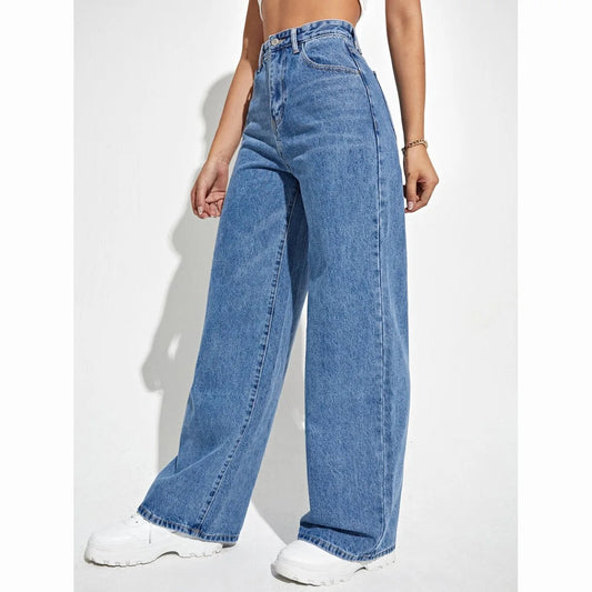 Retro High-Rise Loose Jeans